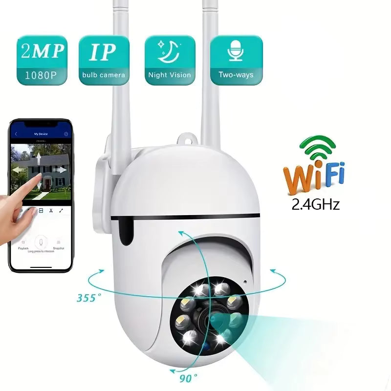 Cámara de Vigilancia Inalámbrica A7 con Intercomunicador de 360 Grados